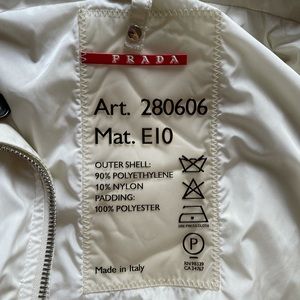 Vintage Prada White Windbreaker